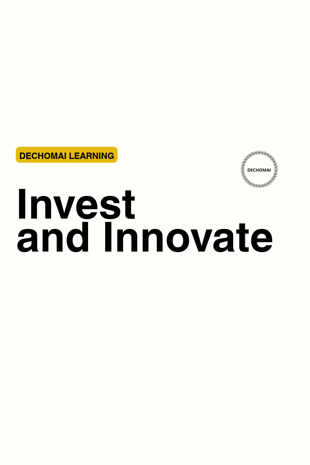 Invest and Innovate Course
